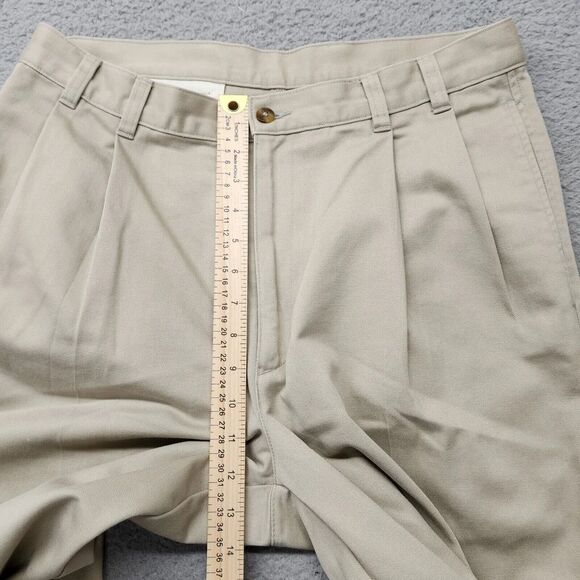 Jos. A. Bank Pants‎ Mens 32x31* Tan Straight Khaki Light Pleated Academia Casual - Picture 7 of 8